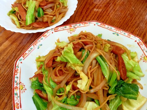 カレー風味野菜たっぷり焼きそば♪(´ε｀ )